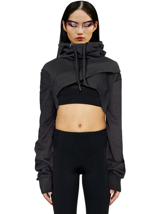 The Omen Super Cropped Hoodie (Oversized Fit) by Felion