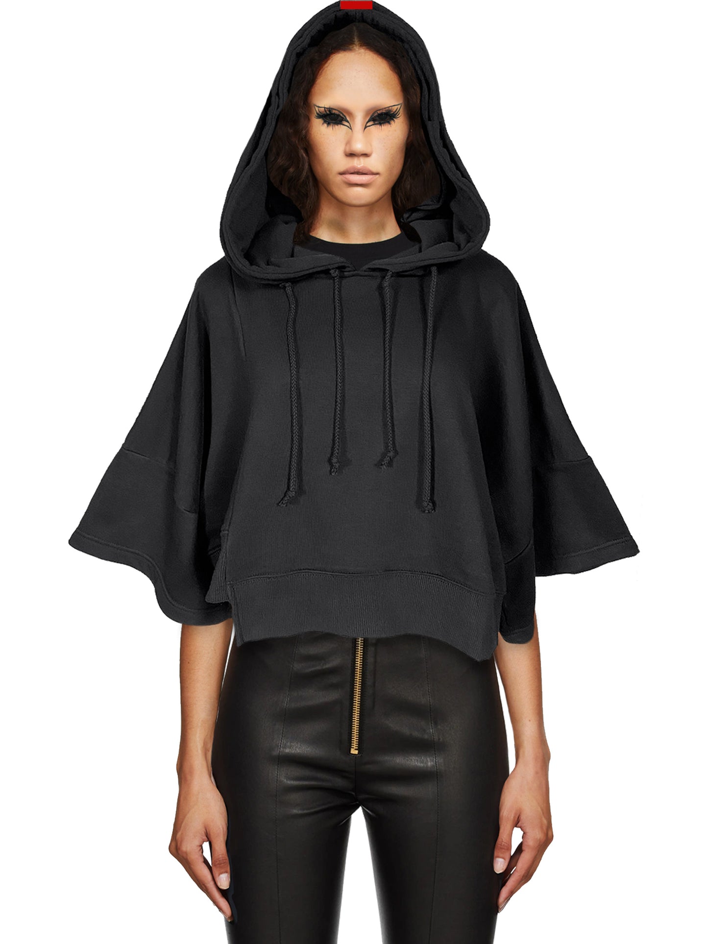 The Raven Crop Hoodie (Oversized Fit) by Felion