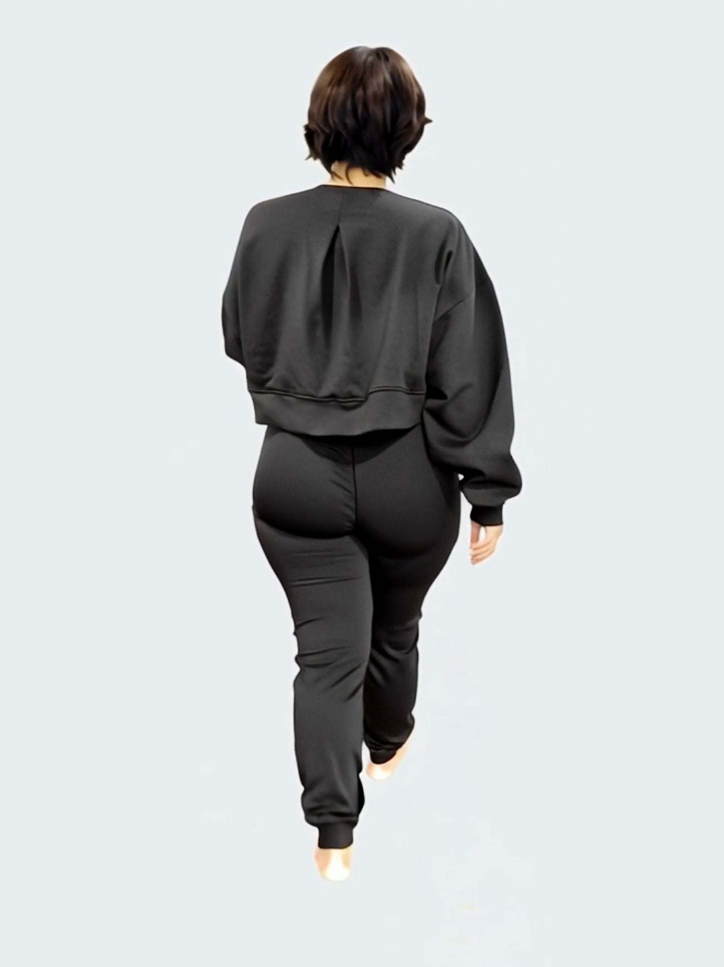 Jaaku Cropped Sweatshirt (Oversized Fit) by Felion