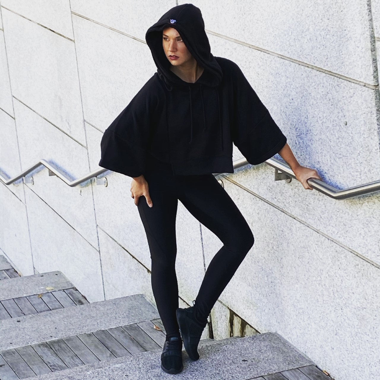The Raven Crop Hoodie (Oversized Fit) by Felion