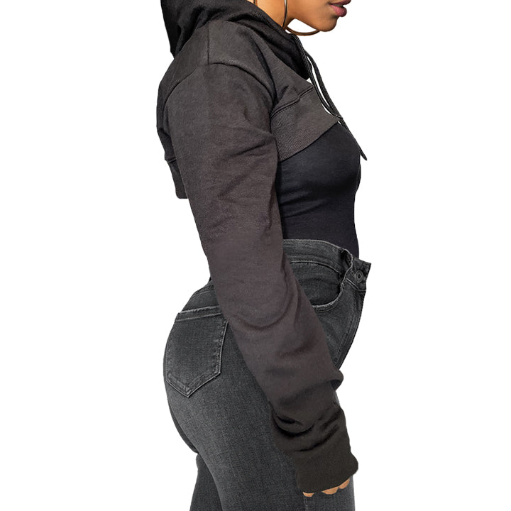 The Omen Super Cropped Hoodie (Oversized Fit) by Felion