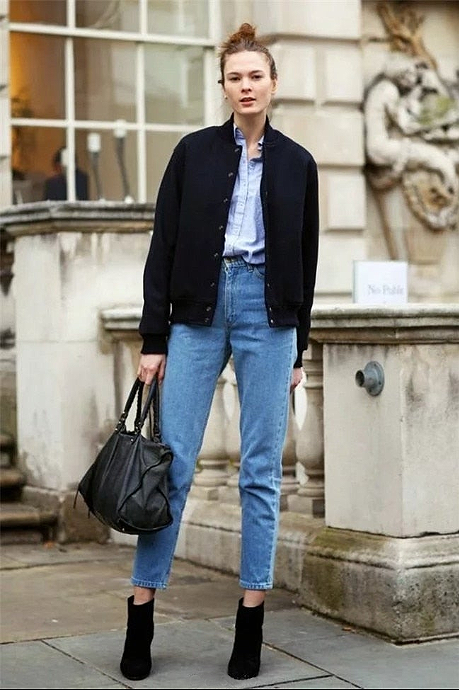 Mila Vintage High Waist Slim Boyfriend Jeans