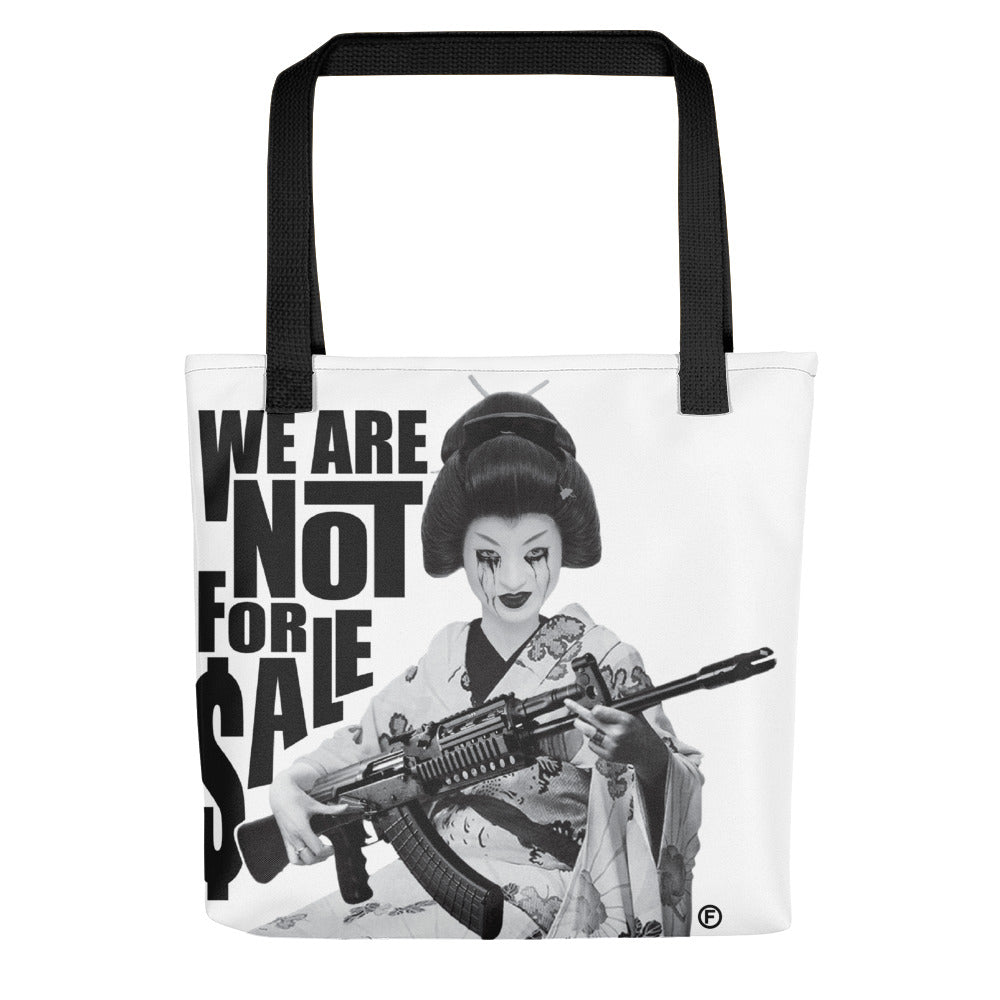 Felion We Are Not For Sale Geisha Tote bag