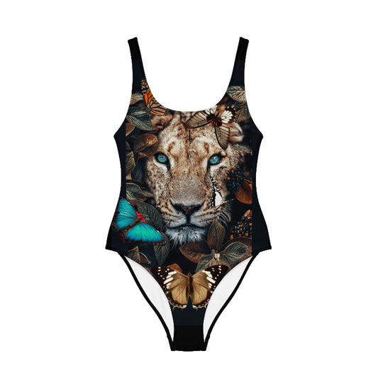 Lioness in Wait One-Piece Swimsuit